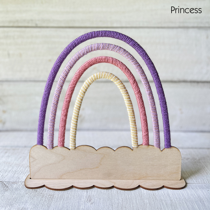 Large Personalized Rainbow Craft + Stand