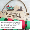  Countdown to Christmas - Paper Chain Painting Craft Kit for Kids & Adults