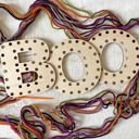 Boo Letters / Halloween yarn Halloween Yarn Shapes - Boo Basket Crafts for Kids