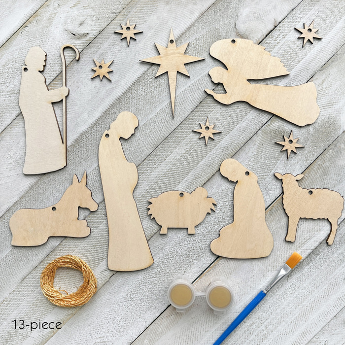 Nativity Hanging Mobile Craft Kit - DIY Christmas Decor