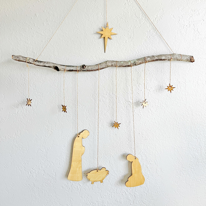 Nativity Hanging Mobile Craft Kit - DIY Christmas Decor