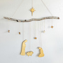 9-piece Nativity Nativity Hanging Mobile Craft Kit - DIY Christmas Decor