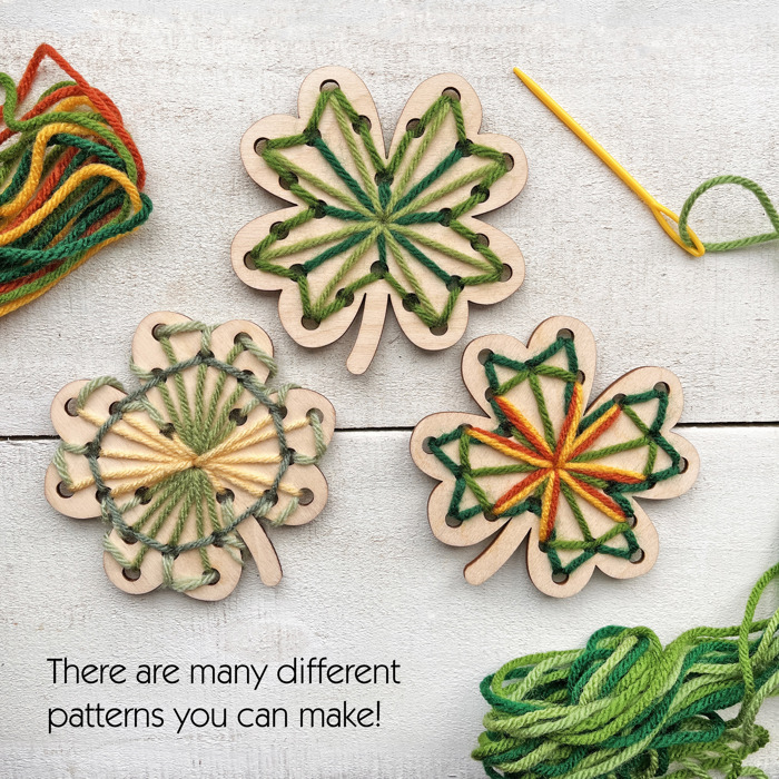  Colorful Shamrocks Sewing Craft – Individually Packaged for St. Patrick's Day
