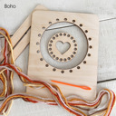 Boho Personalized Heart Sign Craft Kit – Nursery Decor, Gifting, Kids Sewing Project