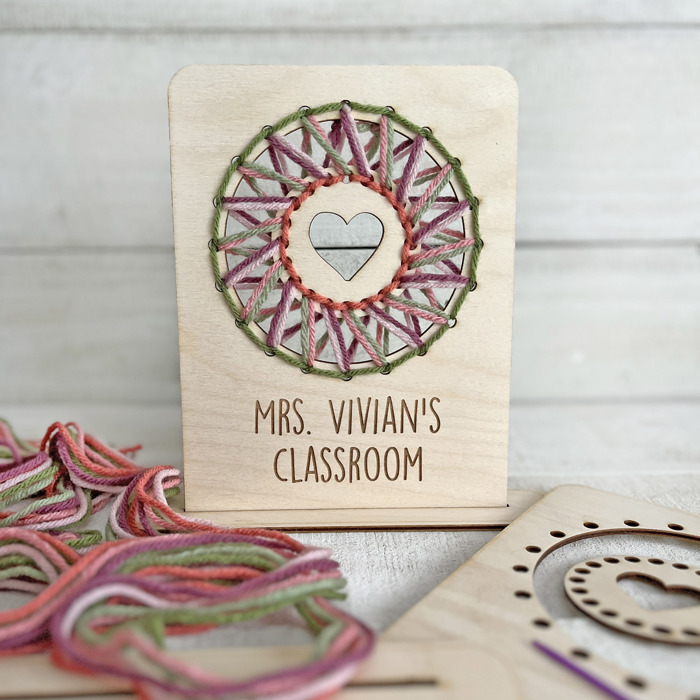 Personalized Heart Sign Craft Kit – Nursery Decor, Gifting, Kids Sewing Project