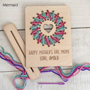 Mermaid Personalized Heart Sign Craft Kit – Nursery Decor, Gifting, Kids Sewing Project