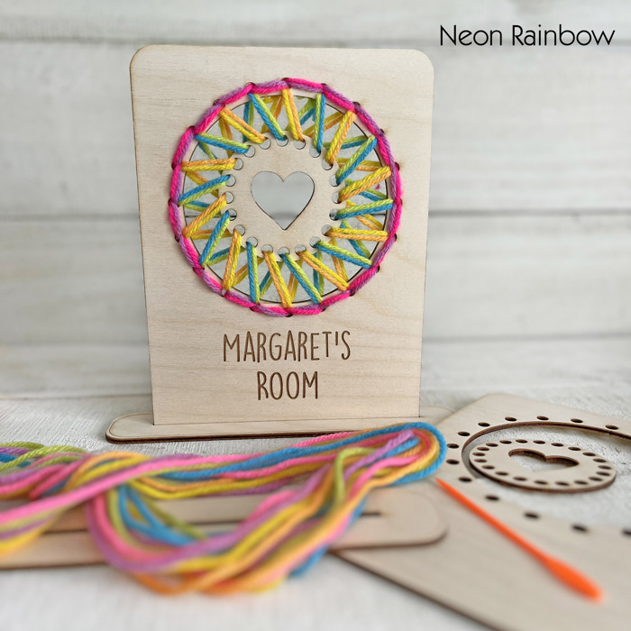 Personalized Heart Sign Craft Kit – Nursery Decor, Gifting, Kids Sewing Project