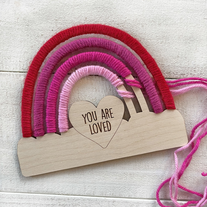  Valentine’s Day Rainbow Craft Kit - Stand Included