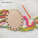 Neon Rainbow  Colorful Eggs Sewing Craft – Individually Packaged for Easter Baskets