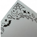  Ghost, Creepy Halloween Party 5x7” Notepad