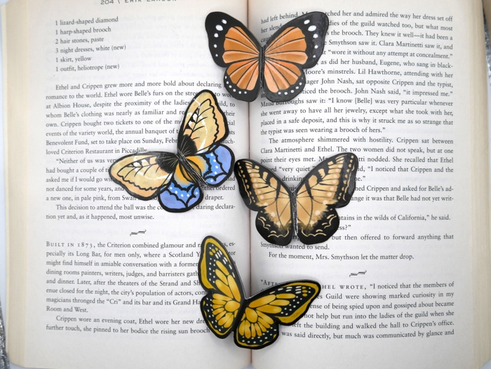Magnetic Butterfly & Moth Bookmarks (Set of 3)