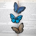  Magnetic Butterfly & Moth Bookmarks (Set of 3)
