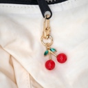  Sparkly Cherry Bag Charm & Keychain