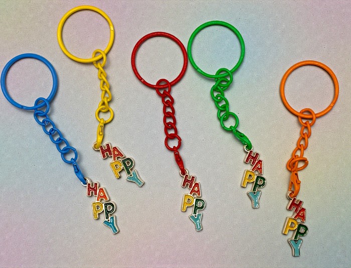 Happy Charm Keychain and Bag Charm