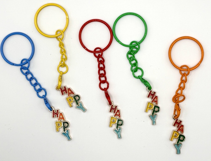 Happy Charm Keychain and Bag Charm