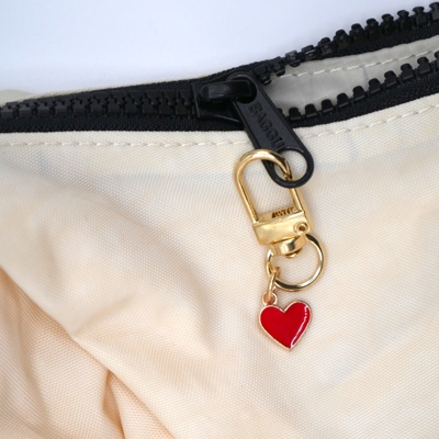 Tiny Heart Bag Charm & Keychain