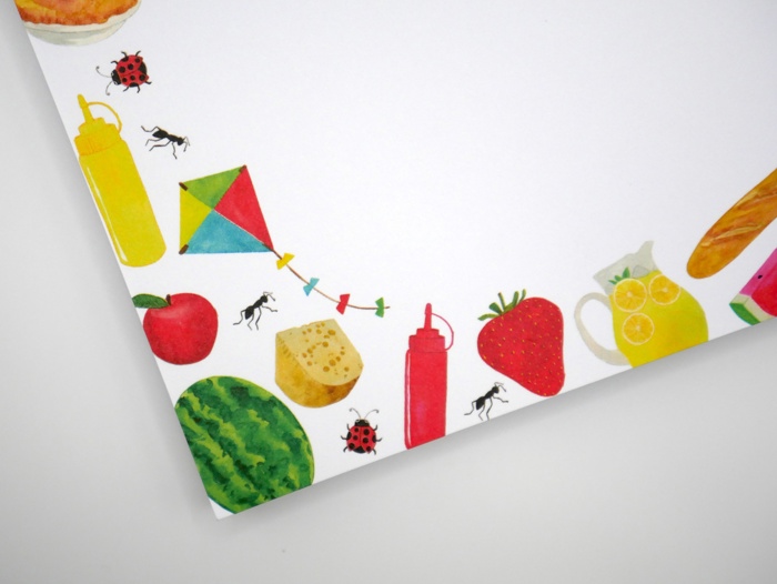 Fun Summer Picnic 5x7" Notepad