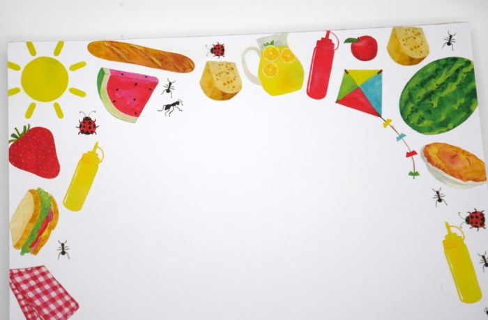 Fun Summer Picnic 5x7" Notepad