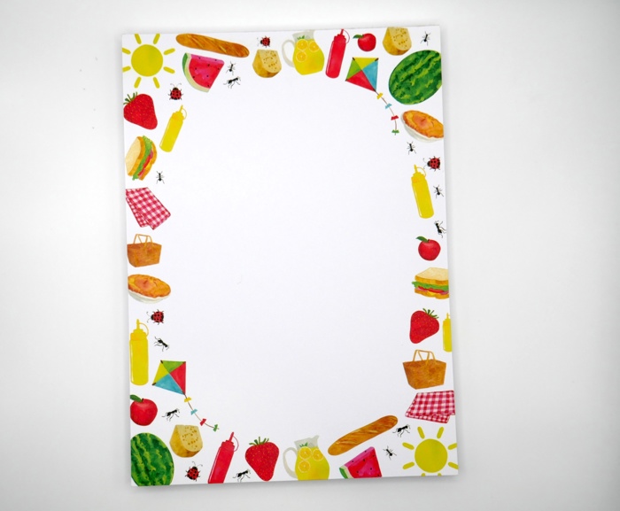 Fun Summer Picnic 5x7" Notepad