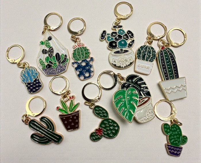 Small Cactus Keychain and Bag Charm