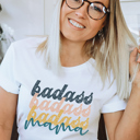  Badass Mama Graphic Tee, Funny T-shirt, Mom Tee, Bella Canvas, Humor