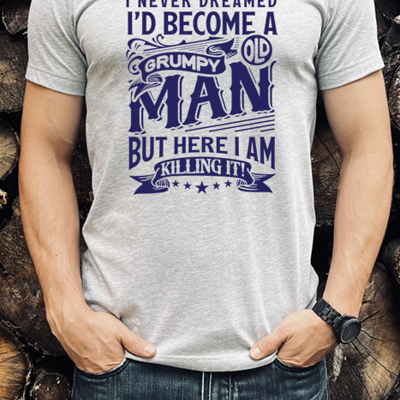 Grumpy Old Man Tee, Men's Shirt