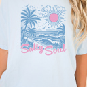  Salty Soul Graphic Tee, Comfort Color Tee, Ocean Shirt