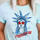  Freedom Statue Graphic Tee, Bella Canvas Tee, 4th Of July Shirt