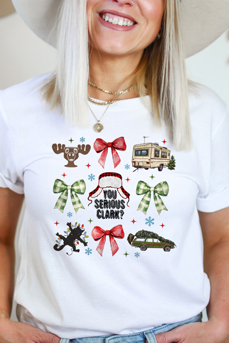You Serious Clark? Graphic Tee, Bella Canvas Tee