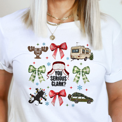 You Serious Clark? Graphic Tee, Bella Canvas Tee