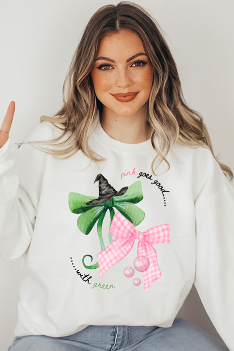 Pink Goes Good With Green Sweatshirt