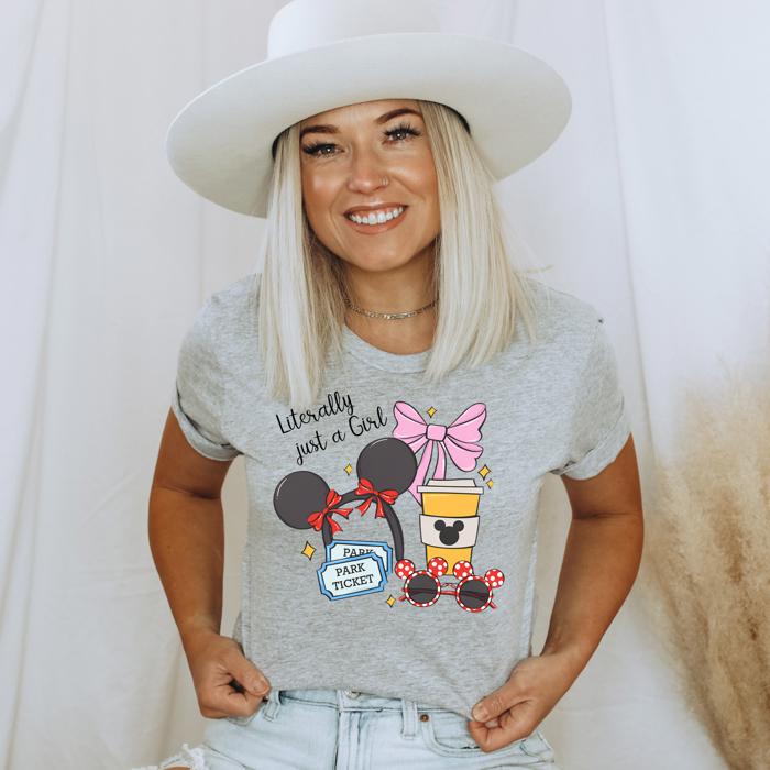 Theme Park Essentials Graphic Tee, Bella Canvas Tee