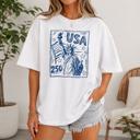  USA Liberty Graphic Tee, Comfort Color Tee