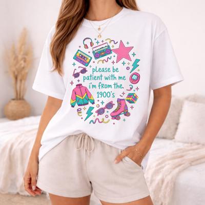 Please Be Patient With Me I'm From the 1900s Retro Graphic Tee, Comfort Color Tee