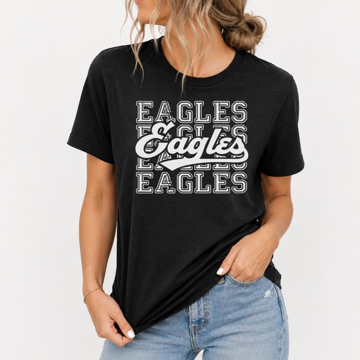 Retro Eagles  Mascot Graphic Tees, Game Day Tees, Team Shirt
