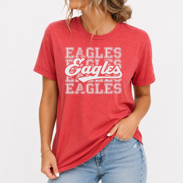 Retro Eagles  Mascot Graphic Tees, Game Day Tees, Team Shirt