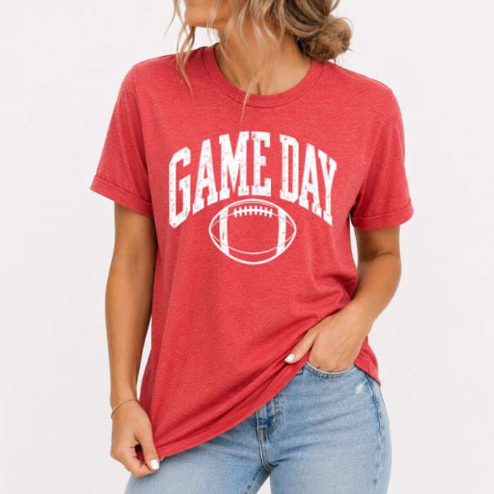 Game Day Football Shirt, Football Season Tee, Game Day Shirt, Football Mom Tee, Tailgate Shirt, Bella Canvas Football Tee