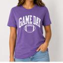  Game Day Football Shirt, Football Season Tee, Game Day Shirt, Football Mom Tee, Tailgate Shirt, Bella Canvas Football Tee