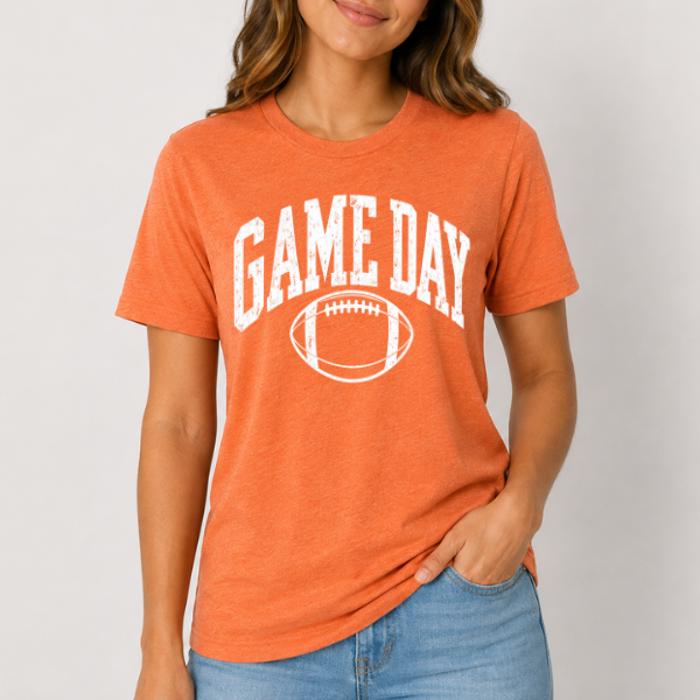 Game Day Football Shirt, Football Season Tee, Game Day Shirt, Football Mom Tee, Tailgate Shirt, Bella Canvas Football Tee