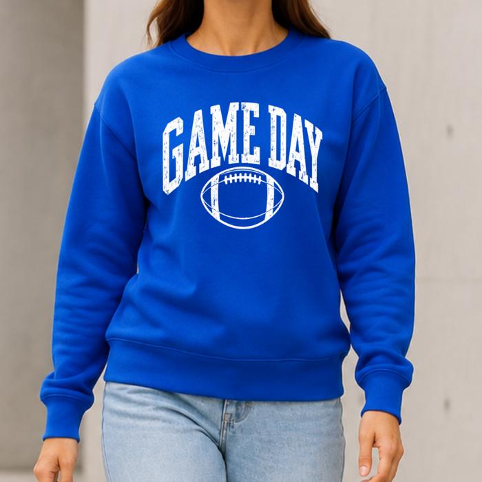 Game Day Sweatshirt, Football Crewneck, Team Spirit Shirt, Tailgate Outfit, Unisex Sports Sweatshirt