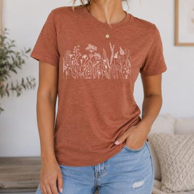 Wildflowers Graphic Tee, Bella Canvas Tee