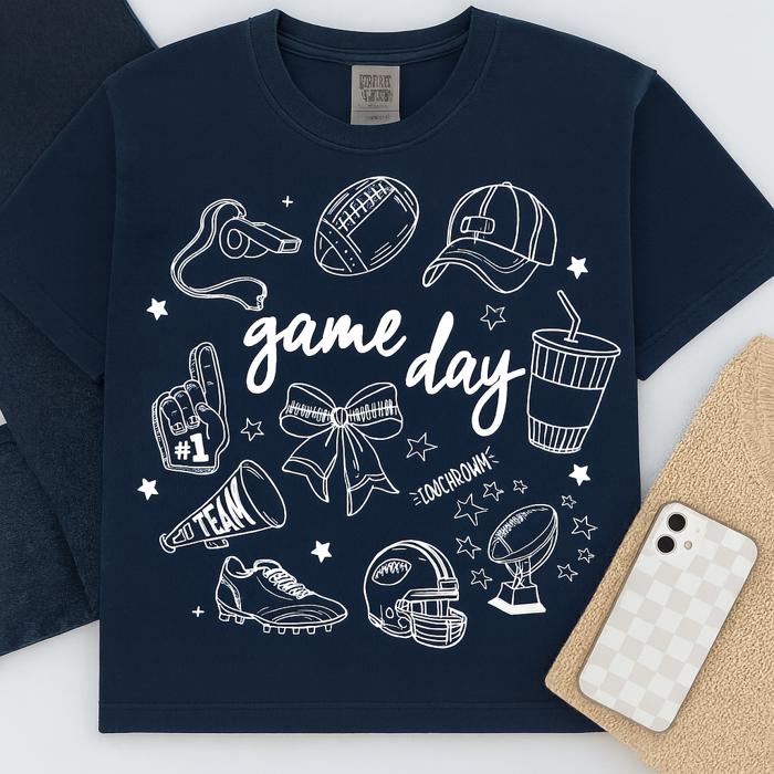 Game Day Football Tee, Comfort Color Tee