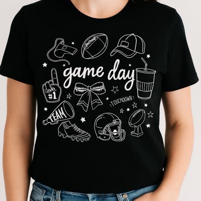 Game Day Football Graphic Tee, Bella Canvas Shirt