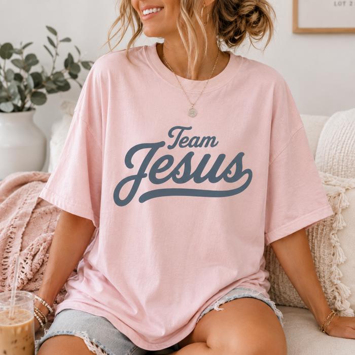 Christian Shirt, Team Jesus Tee, Comfort Colors Tee