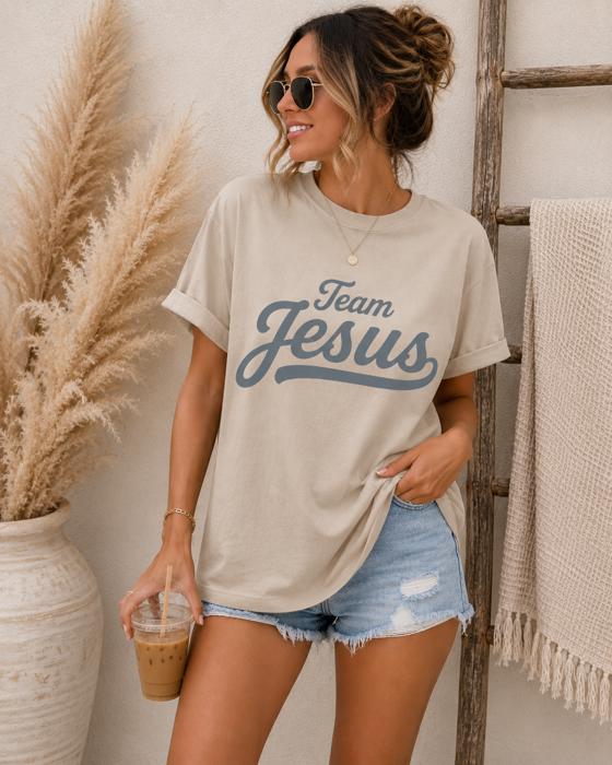 Christian Shirt, Team Jesus Tee, Comfort Colors Tee