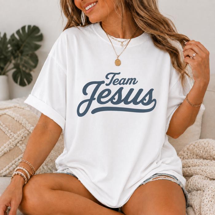 Christian Shirt, Team Jesus Tee, Comfort Colors Tee