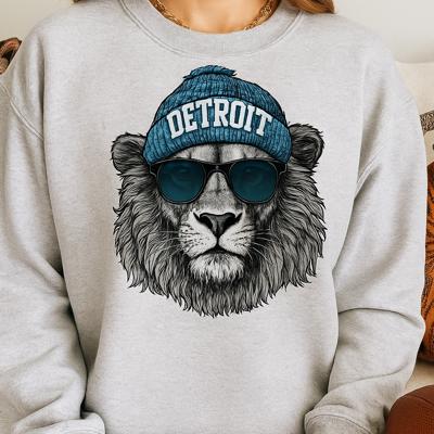 Detroit Team Sweatshirt, Mascot Sweatshirt