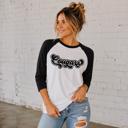  Cougars Raglan Baseball Tee, Game Day Shirt, School Spirit 3/4 Sleeve Tee, Unisex Team Shirt