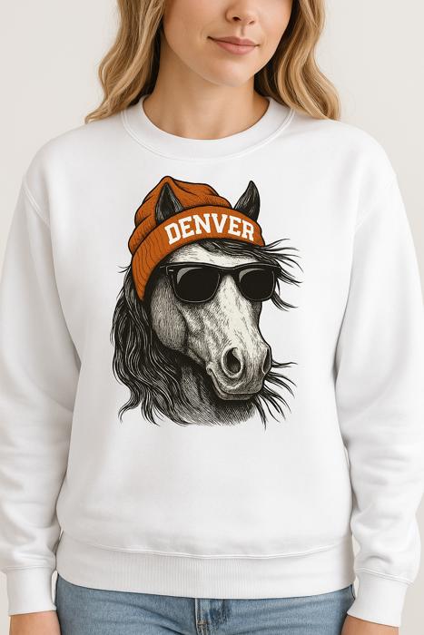 Denver Horse Sweathsirt, Mascot Sweatshirt