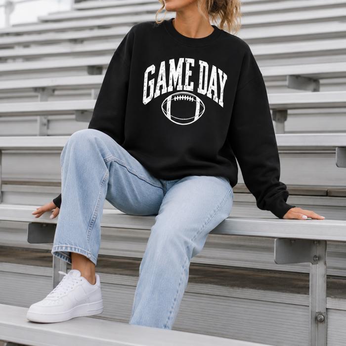 Game Day Sweatshirt, Football Crewneck, Team Spirit Shirt, Tailgate Outfit, Unisex Sports Sweatshirt